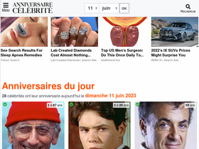 'anniversaire-celebrite.com' screenshot