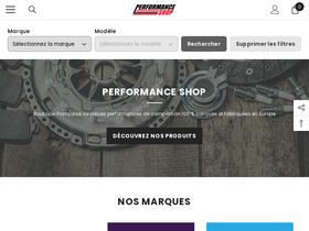 performance-shop.fr homepage screenshot