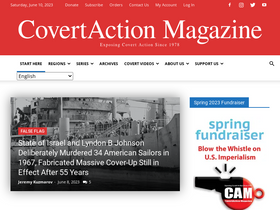 'covertactionmagazine.com' screenshot