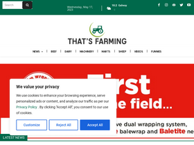 'thatsfarming.com' screenshot