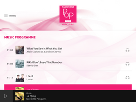 'radioswisspop.ch' screenshot