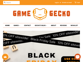 gamegecko.co.uk homepage screenshot