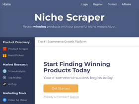 'nichescraper.com' screenshot