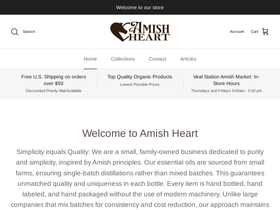 amishheart.com homepage screenshot