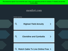 Monfert homepage screenshot