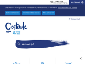 'oostende.be' screenshot