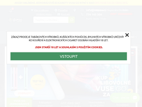 'vapoo.cz' screenshot