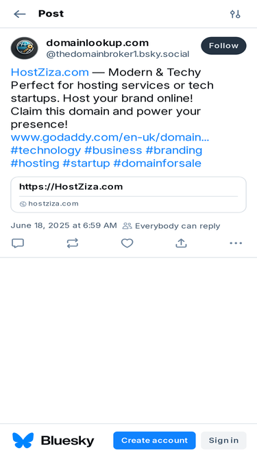 hostziza.com
