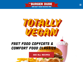 'theeburgerdude.com' screenshot