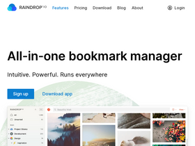 'raindrop.io' screenshot