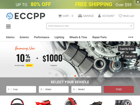 'eccppautoparts.com' screenshot