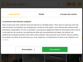 'lampeetlumiere.fr' screenshot