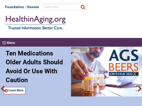 'healthinaging.org' screenshot
