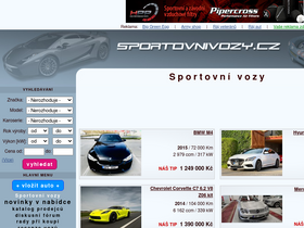 'sportovnivozy.cz' screenshot