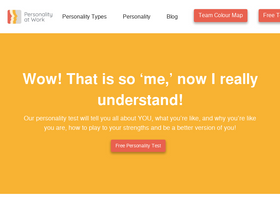 'personalityatwork.co' screenshot