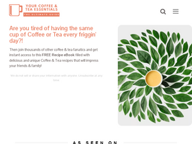 'yourcoffeeandtea.com' screenshot