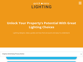 'quickandeasylighting.com' screenshot