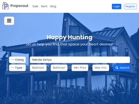 'propscout.co.ke' screenshot