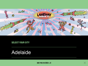 'lanewayfestival.com' screenshot