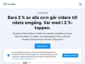 'cvkungen.se' screenshot