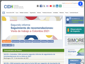 'cidh.org' screenshot