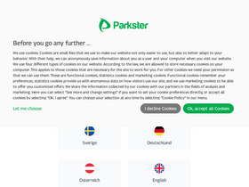 'parkster.com' screenshot