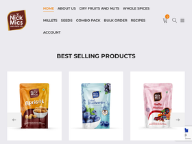 nickmics.com homepage screenshot