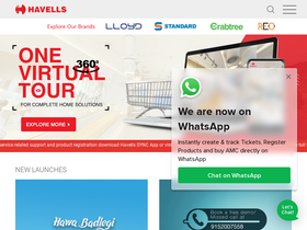 'havells.com' screenshot