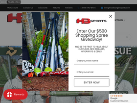 'headbangersports.com' screenshot