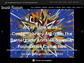 'thejewishmuseum.org' screenshot