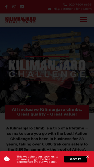 kilimanjarochallenge.com