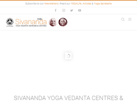 'sivananda.org.in' screenshot