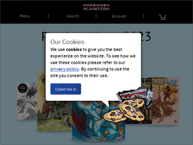 'forbiddenplanet.com' screenshot