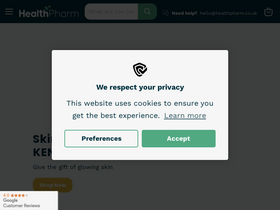 'healthpharm.co.uk' screenshot