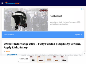 'internshipslive.com' screenshot