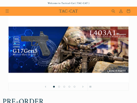 tactical-cat.com homepage screenshot