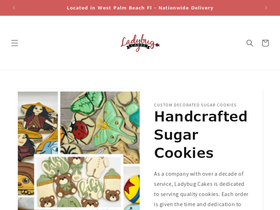 ladybugcakes.com homepage screenshot