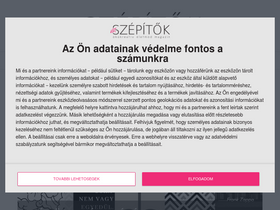 'eletszepitok.hu' screenshot