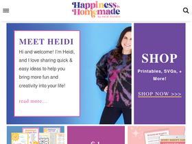 'happinessishomemade.net' screenshot