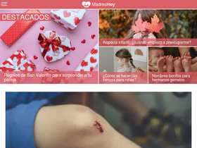 'madreshoy.com' screenshot