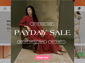 malaysiacheongsam.com homepage screenshot