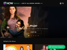 'univisionnow.com' screenshot