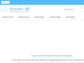 'dream-of.com' screenshot