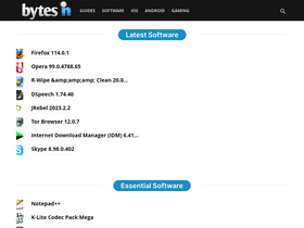 'bytesin.com' screenshot