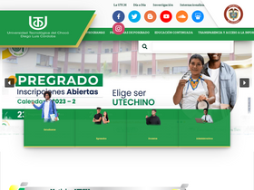 'utch.edu.co' screenshot