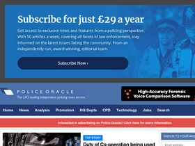 'policeoracle.com' screenshot