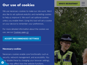 'joiningthepolice.co.uk' screenshot