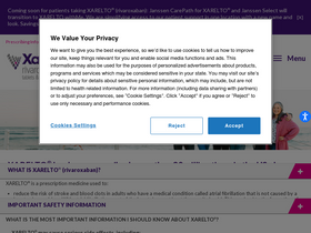 'xarelto-us.com' screenshot