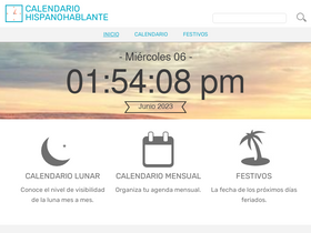 'calendariohispanohablante.com' screenshot