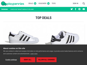 'playpennies.com' screenshot